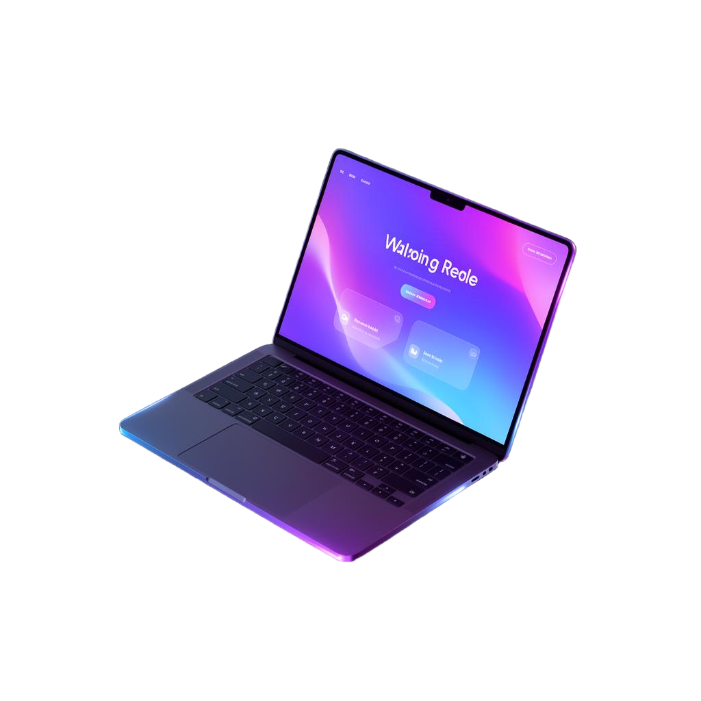 Mockup nowoczesnej strony internetowej